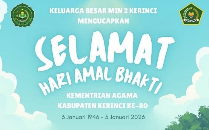 MIN 2 Kerinci Dukung Peringatan HAB ke-80 Kemenag RI