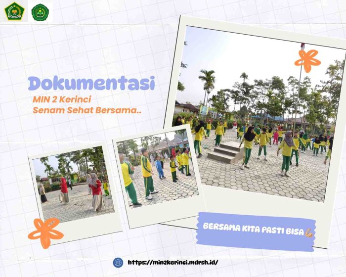Semangat Pagi MIN 2 Kerinci, Awali Hari dengan Senam Sehat Bersama Semangat Pagi MIN 2 Kerinci, Awali Hari dengan Senam Sehat Bersama