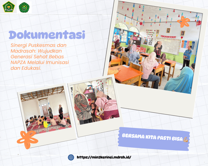 Sinergi Puskesmas dan Madrasah: Wujudkan Generasi Sehat Bebas NAPZA Melalui Imunisasi dan Edukasi Sinergi Puskesmas dan Madrasah: Wujudkan Generasi Sehat Bebas NAPZA Melalui Imunisasi dan Edukasi