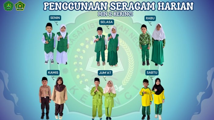 Gaya Rapi Siswa-Siswi MIN 2 Kerinci Cerminkan Disiplin dan Semangat Berprestasi