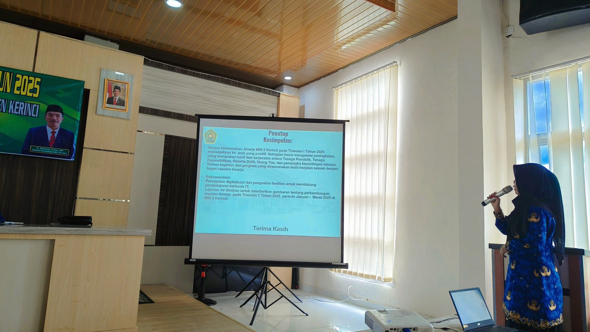 Presentasi Capaian Laporan Kinerja TriWulan I Tahun 2025  untuk Madrasah Ibtidaiyah Negeri 2 Kerinci.