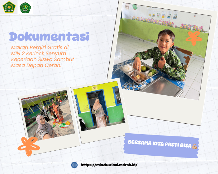 Makan Bergizi Gratis di MIN 2 Kerinci: Senyum Keceriaan Siswa Sambut Masa Depan Cerah