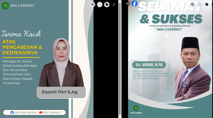 MIN 2 Kerinci Sambut Kepala Sekolah Baru